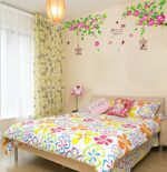 Asmi Collection Wall Stickers Wall Decals Summer Tree Cage Flowers AY1916A - Image 2
