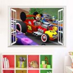 Wall Stickers Driving Racing Car 3D Window Children's Gift Wall Stickers - Image 2