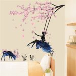 Charming Romantic Fairy Girl Wall Sticker zypa110 - Image 3