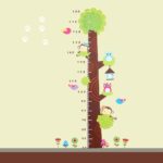 FIYO Height Chart Sticker, Owl Tree Growth Wall Measure Removable Decor Little Animals Kids Decals Peel and Stick for Kids Nursery Bedroom Living Room - Image 2