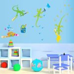 Gecko Painting Drawing Peel and Stick Removable Vinyl Wall Stickers Ay7031 - Image 3