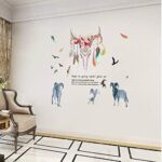 DIY Wall Room Decor Art Sticker Mural Decal Goat Sheep Wild Head Animal size 60x90 XL8288 - Image 4