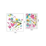 Tree Bird Cartoon Removable Tree Heart Wall Sticker Cozy Romantic Bedroom Living Room Kitchen Bathroom Removable Wall Sticker 50X70CM - Image 5