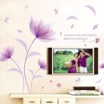 Xl 8190 The flower purple in wall stick wind romance warmth bedroom sitting room sofa TV setting adornment can remove wall sticker - Image 3