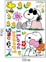 Wall Stickers Wall Decals, Lovely Snoopy PVC Wall Stickers size 50x70 ay7138 - Image 4