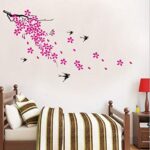 Peach Blossom Plum Flower Floral Wall Sticker Decal Decor Removable Wallpaper size 50x70 jm8010 - Image 3
