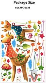 Sticker mural rêve couple cerf classe maternelle dessin animé canapé fond mur chambre des enfants size 50x70 xls7191 - Image 6
