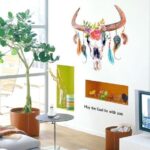 Abstract Floral & Feather Decor/Wall Art- XY8045 - Image 3