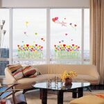 DNVEN 37 inches x 11 inches Love You Hearts Balloon Baseboard Stripe Window Glass Wall Decals Stickers Murals Removable Bedroom Nursery Kindergarten Children's Hospital size 50x70 sk7098 - Image 2