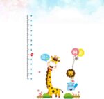 JANOMI height chart wall sticker,wall stickers & murals, Baby Height Growth Chart Ruler Giraffe Height Chart Wall Decals Children Height Measurement Chart Wall Stickers for Kids Room Nursery - Image 7