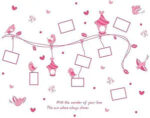 BEST OF BEST Cartoon Bird Photo Frame Wall Sticker XL8250