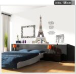 France Eiffel Tower Wall Sticker with quotes AY1930 - Image 5