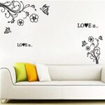 Syga Polyvinyl Chloride Black Flower Wall Stickers (Jm7227Ab) - Image 3