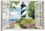 NC5070- 8  Room Bedroom Entrance Window Fake TV Background Wall Stickers - Image 6