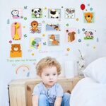 Baby Wall Stickers For Kids Room Decoration - Cartoon Animals Nursery wall Decal size 60x90 hm92023 - Image 4