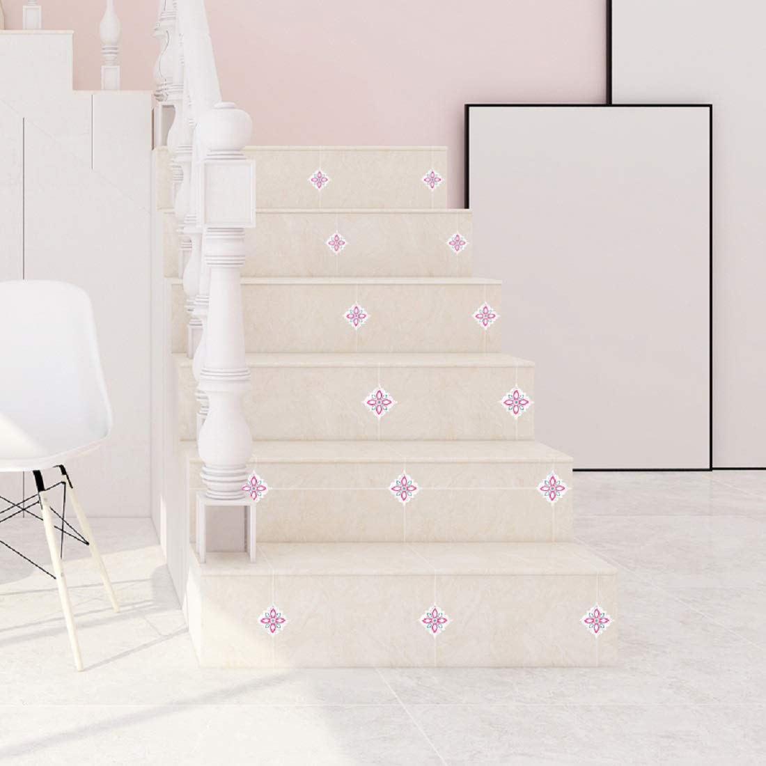 51GooOS5e6L._SL1100 Indian Royals Non-Slip Vinyl Floor Sticker, Waterproof PVC Backsplash Tile Decal, Self-Adhesive Peel and Stick Wall Sticker for Home Decor size 30x45 cm sk74007 - Image 1