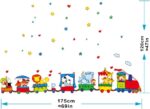 Cute Animal Train Wall Sticker Decal Vinyl Art kids Baby nursery Room Cartoon Decor Home Decor - Image 3