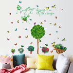 Green Garden PVC Wall Stickers Living Room Bedroom Children's Room Background Decoration size 50x70 sk7083 - Image 3