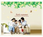 ABQ9701 Green Leaves and Butterfly stickers for walls of home, wall sticker for living room, wall stickers - Image 4