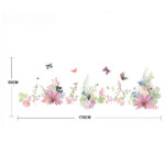 Fresh Flowers Birds Butterflies Wall Decal Home Sticker Abc 1056 - Image 4