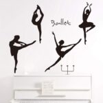 Wall Sticker Ballet Steps Living Room Bedroom Music Classroom Dance Training Decoration - Image 2