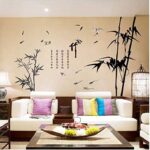 Chinese Style Ink Bamboo Wall Stickers for Bedroom Decor Sofa Background Airplane Pastrol Mural Door DIY Wall Posters Sale - Image 2