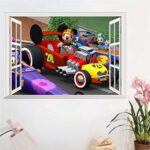 Wall Stickers Driving Racing Car 3D Window Children's Gift Wall Stickers - Image 5