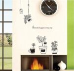 Wall Decals Home Decor Baby Boys Girls Kids Bedroom Kitchen Decoration Wall Sticker Potted Plant Flower Stickers size 60x90  jm8361 - Image 2