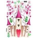 RANDWICK Castle Horse Flower Fairy Pattern Removable Wall Sticker Wallpaper Decor size 60x90  df5083 - Image 3