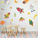 Stickerscape Outer Space Wall Sticker Pack | Perfect for a Creating a Space Themed Bedroom | Space Wall Stickers | Easy to Apply, Cleanly Removable xp8026 Size: 30x25 - Image 4