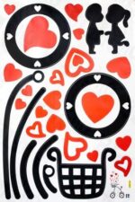 [Romantic Couple] Decorative Wall Stickers Appliques Decals Wall Decor Home Decor - Image 2
