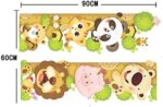 Cartoon Cute Cat Lion Panda Height Chart Decals Children's Room Nursery Removable Wall Stickers Murals size 60x90 xl8003 - Image 2