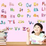 Ay6074 Wall Stickers for Kids Nursery Alphabet Pure Color - Image 2