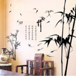 Chinese Style Ink Bamboo Wall Stickers for Bedroom Decor Sofa Background Airplane Pastrol Mural Door DIY Wall Posters Sale - Image 3