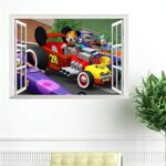 Wall Stickers Driving Racing Car 3D Window Children's Gift Wall Stickers - Image 6