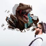 Lifelike Dinosaur 3D Classical Wall Stickers for Room - Xl8316 - Image 3