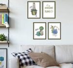 WALLSTICKER PLANTS AND FRAME size 50x70 hm71005 - Image 2