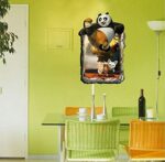 Decals Design '3D Kung Fu Panda' Wall Sticker (Polyvinyl Chloride, 60 cm x 90 cm) - Image 7