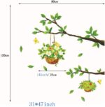 Home Centre Corsica - Green PVC Tree Detailed Wall Decal - 50x70cm, Standard - Image 8