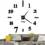 Wall Clock Sticker Acrylic Silent Digital Big 3D DIY Self adhesive ZH015 - Image 4
