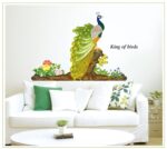 JAAMSO ROYALS Beautiful Peacock Peel and Stick Self Adhesive Wall Sticker Mj9012 - Image 4