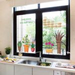 Potted Plants Wall Sticker Cupboard Glass Window Wall Stickers Sk7017 - Image 2
