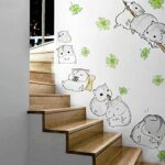 MJ7014【 German】 PVC wall decal wall decal nice little hamster wall sticker wall decal sticker children's day gift good gift for friends - Image 3