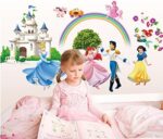 Ufingo Princess Castle Princess and Prince Wall Decals, Children's Room Nursery Removable Wall Stickers Murals , - Image 4