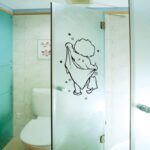 MXIAOXIA Shower Glass Door Stickers Bathing Wall Removable For Bathroom Decor Art Decals - Image 4