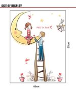 Oren Empower Love, Romance on Their Best Side Wall Sticker size 50x70 ay7066 - Image 5