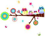 Decals Design 'Lovely Star Owl Family' Wall Sticker (PVC Vinyl, 25 cm x 70 cm), Multicolour - Image 8