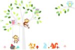 Kids Wall Stickers Monkey Wall Stickers Animal Wall Stickers Wall Stickers ZY1224A - Image 3