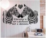 Home creative wall decoration stickers, warm lovers zebra wallpaper SK9040 - Image 3