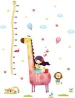 Girl Giraffe Height Measurement Wall StickersXL8246 - Image 6